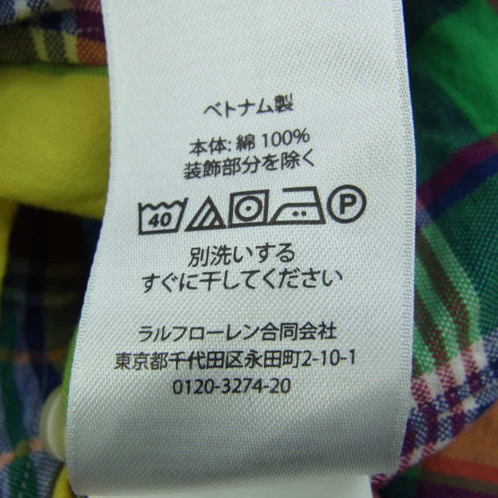 POLO RALPH LAUREN ポロ・ラルフローレン CLASSIC FIT クラシックフィット チェック BD シャツ マルチカラー系 S【中古】