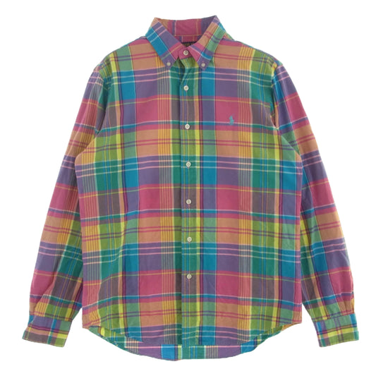 POLO RALPH LAUREN ポロ・ラルフローレン CLASSIC FIT クラシックフィット チェック BD シャツ マルチカラー系 S【中古】
