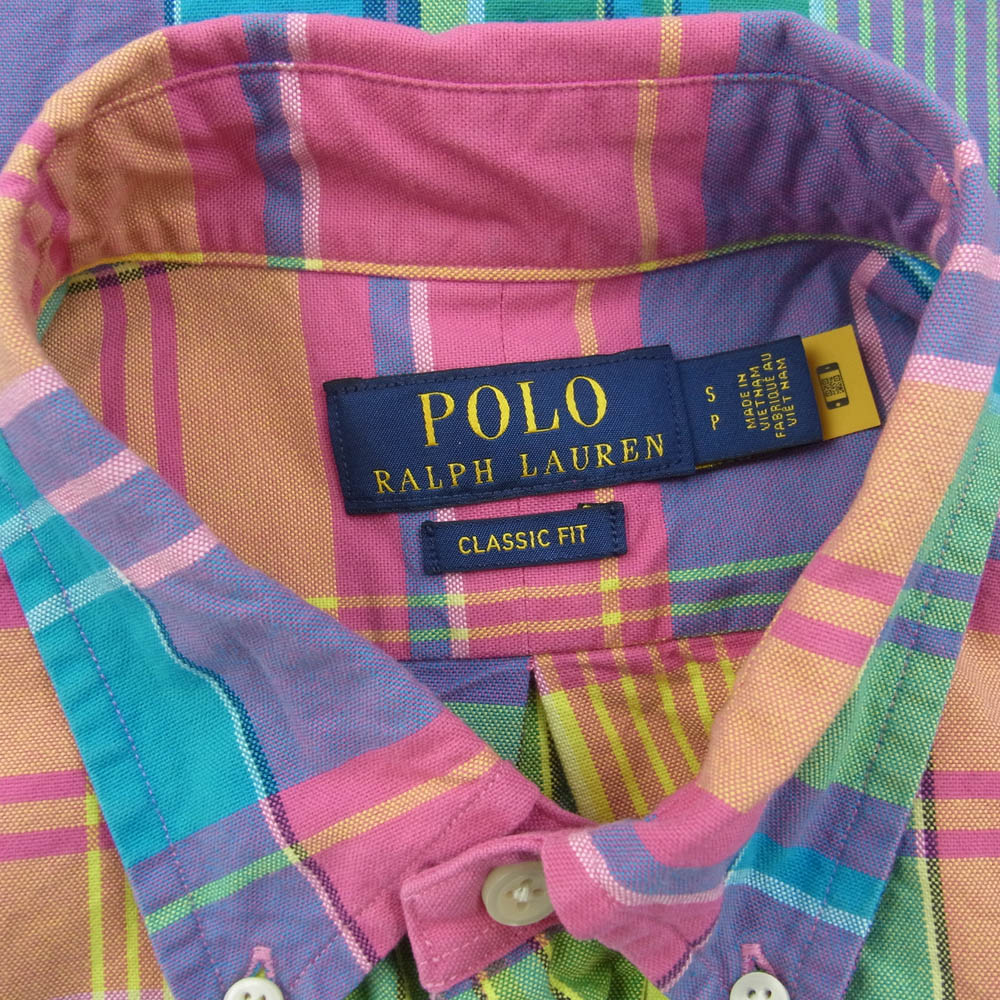 POLO RALPH LAUREN ポロ・ラルフローレン CLASSIC FIT クラシックフィット チェック BD シャツ マルチカラー系 S【中古】