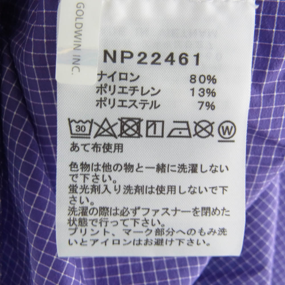 THE NORTH FACE ノースフェイス NP22461 Enride Wind Jacket  エンライド ウインド ジャケット パープル系 M【中古】