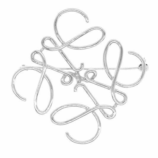 LOEWE ロエベ ANAGRAM PALADIO アナグラム シルバー ブローチ【極上美品】【中古】