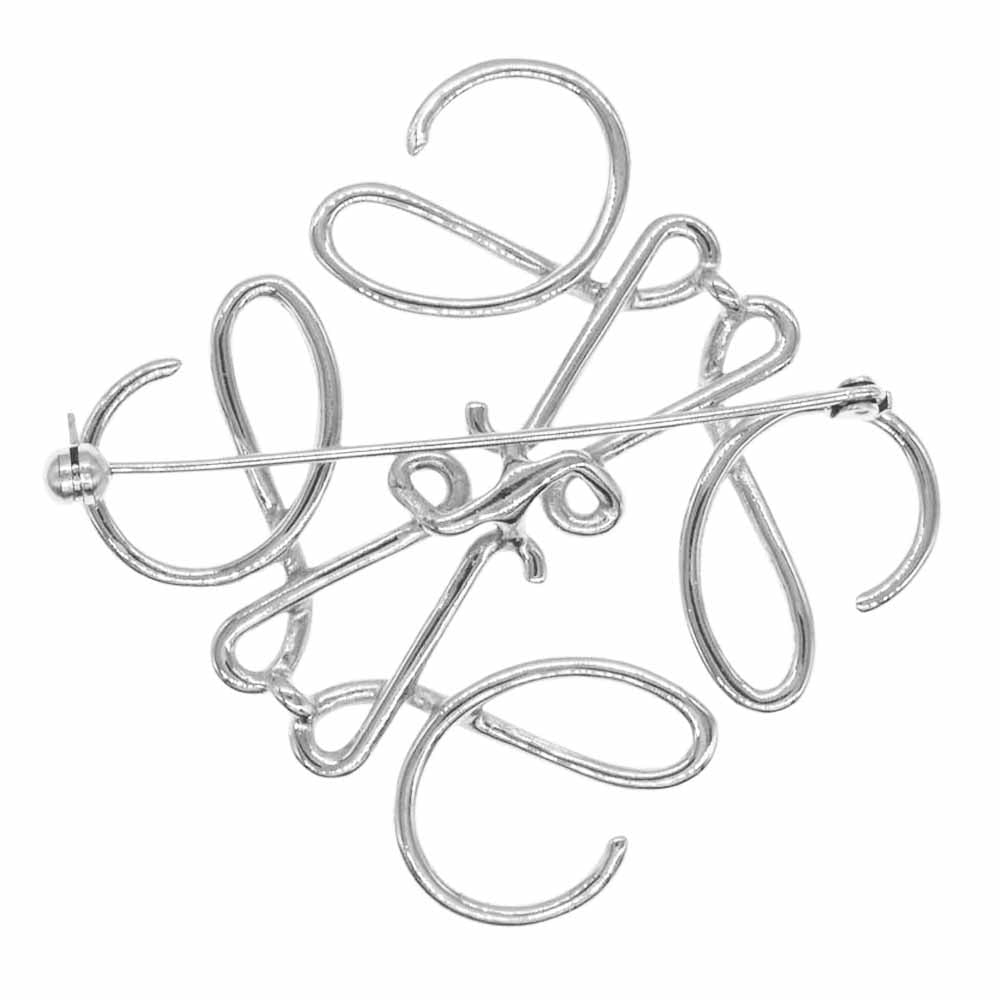 LOEWE ロエベ ANAGRAM PALADIO アナグラム シルバー ブローチ【極上美品】【中古】