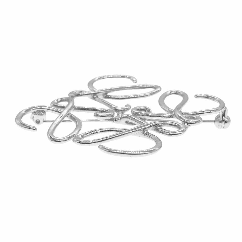 LOEWE ロエベ ANAGRAM PALADIO アナグラム シルバー ブローチ【極上美品】【中古】