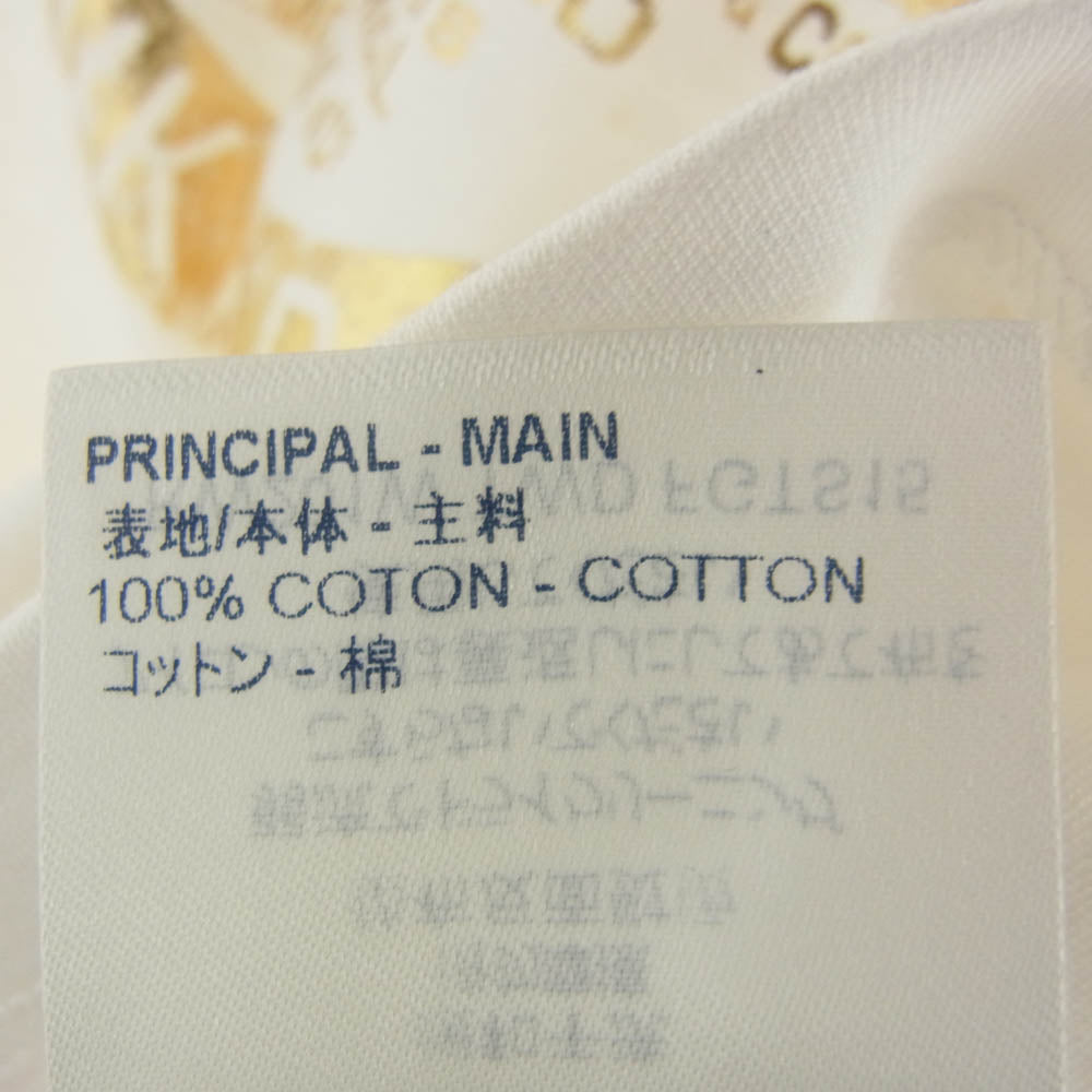 LOUIS VUITTON ルイ・ヴィトン RW201W TWD FGTS15 胸 ゴールド ロゴ プリント 半袖 Tシャツ ホワイト系 XS【中古】