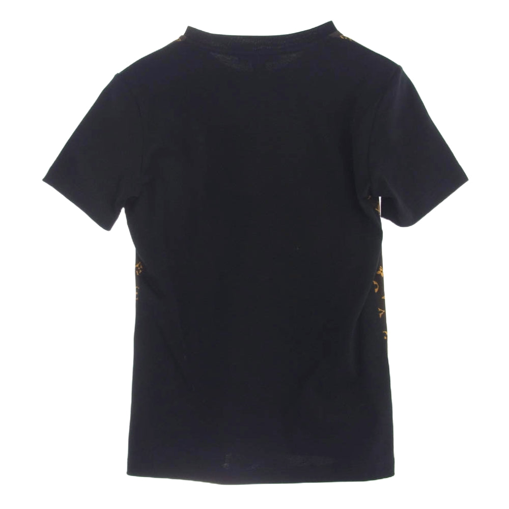 LOUIS VUITTON ルイ・ヴィトン 20SS RW202W YCX FJTS14 1A848L Monogram LV Brown Logo Top レトロモノグラム ロゴ総柄 ポケット 半袖 Tシャツ ブラック系 ブラウン系 XS【中古】