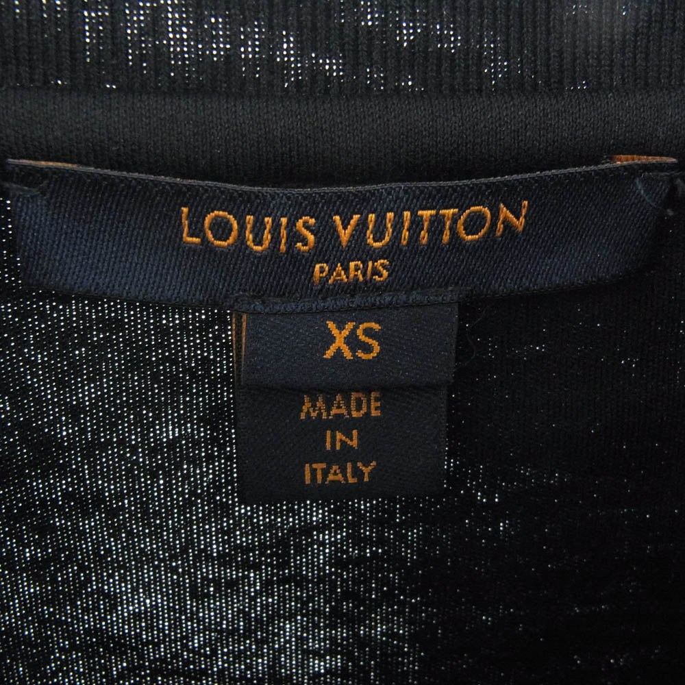 LOUIS VUITTON ルイ・ヴィトン 20SS RW202W YCX FJTS14 1A848L Monogram LV Brown Logo Top レトロモノグラム ロゴ総柄 ポケット 半袖 Tシャツ ブラック系 ブラウン系 XS【中古】