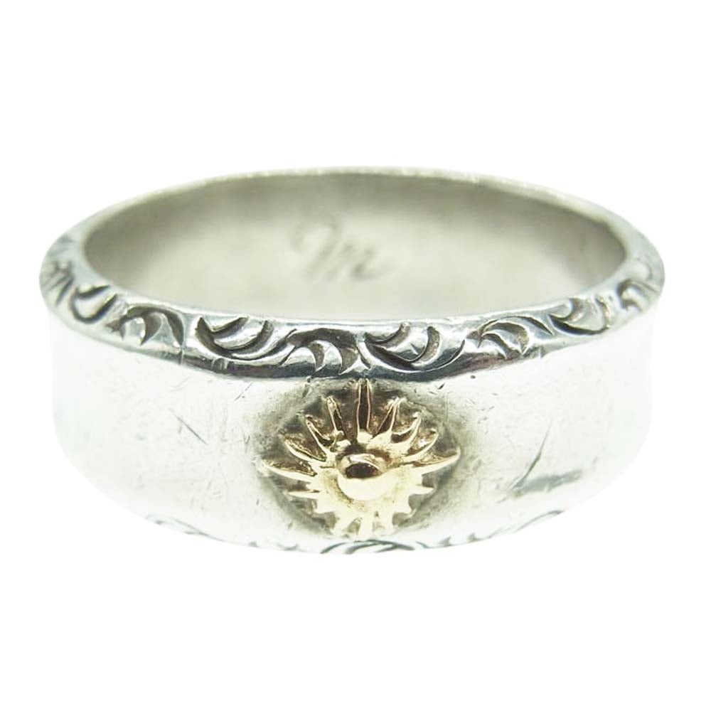 ARIZONA FREEDOM アリゾナフリーダム K18 太陽神 唐草 リング クリスマス限定 シルバー系 17.5号【中古】