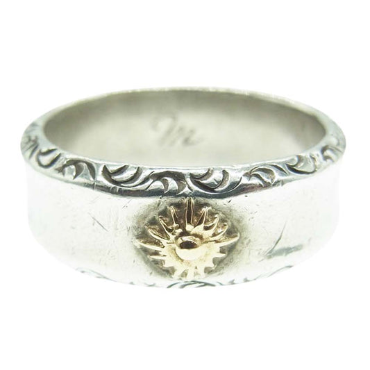 ARIZONA FREEDOM アリゾナフリーダム K18 太陽神 唐草 リング クリスマス限定 シルバー系 17.5号【中古】