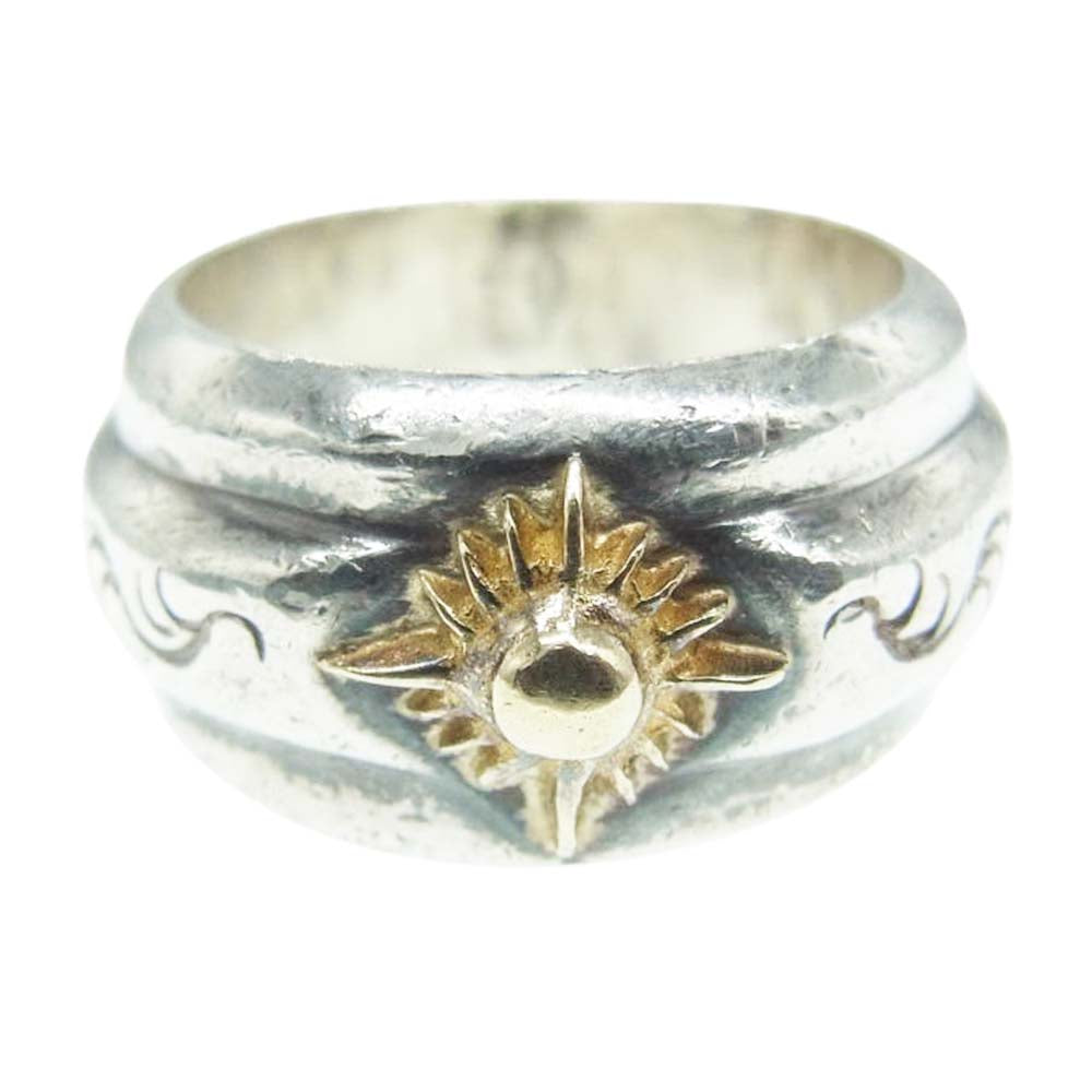 ARIZONA FREEDOM アリゾナフリーダム K18 太陽神 唐草 リング 店舗限定 シルバー系 12号【中古】