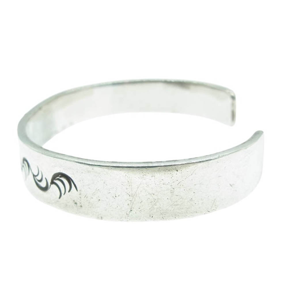 ARIZONA FREEDOM アリゾナフリーダム B-25b K18太陽神 唐草 10mm幅 バングル シルバー系【中古】