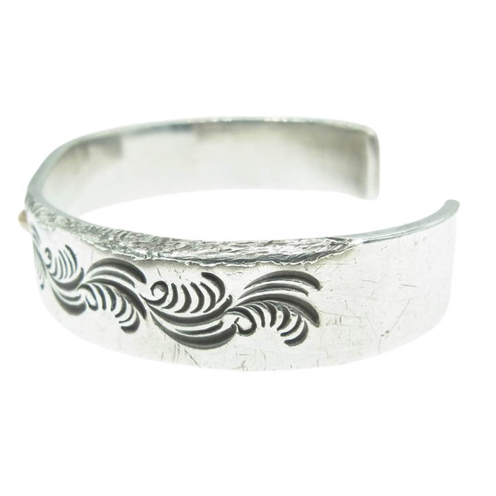 ARIZONA FREEDOM アリゾナフリーダム B-26b K18太陽神 唐草 12mm幅 バングル シルバー系【中古】