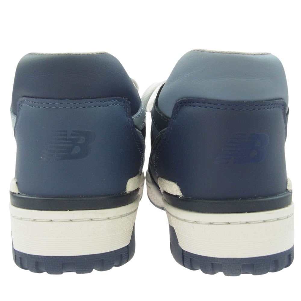 NEW BALANCE ニューバランス BB550BNB × BEAMS ビームス Exclusive 550 Navy ローカット スニーカー ブルー系 ネイビー系 26.5cm【美品】【中古】