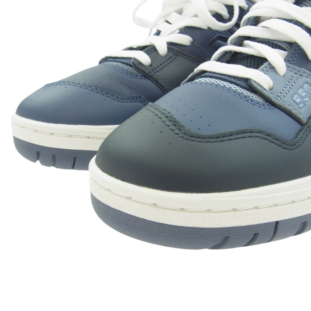 NEW BALANCE ニューバランス BB550BNB × BEAMS ビームス Exclusive 550 Navy ローカット スニーカー ブルー系 ネイビー系 26.5cm【美品】【中古】