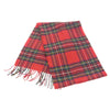 Lewis Leathers ルイスレザー スコットランド製 タータンチェック ラムウール マフラー レッド系【中古】
