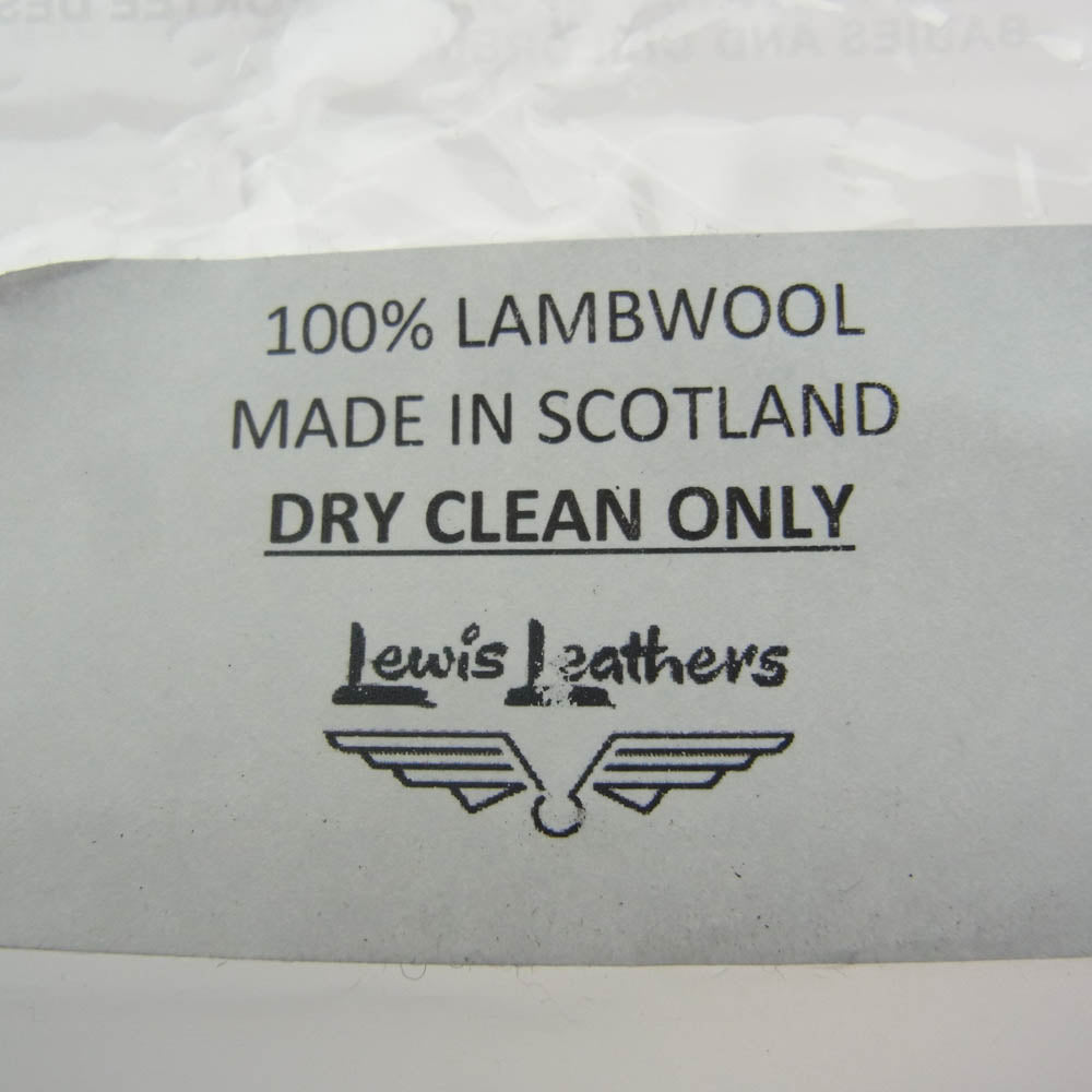 Lewis Leathers ルイスレザー スコットランド製 タータンチェック ラムウール マフラー レッド系【中古】