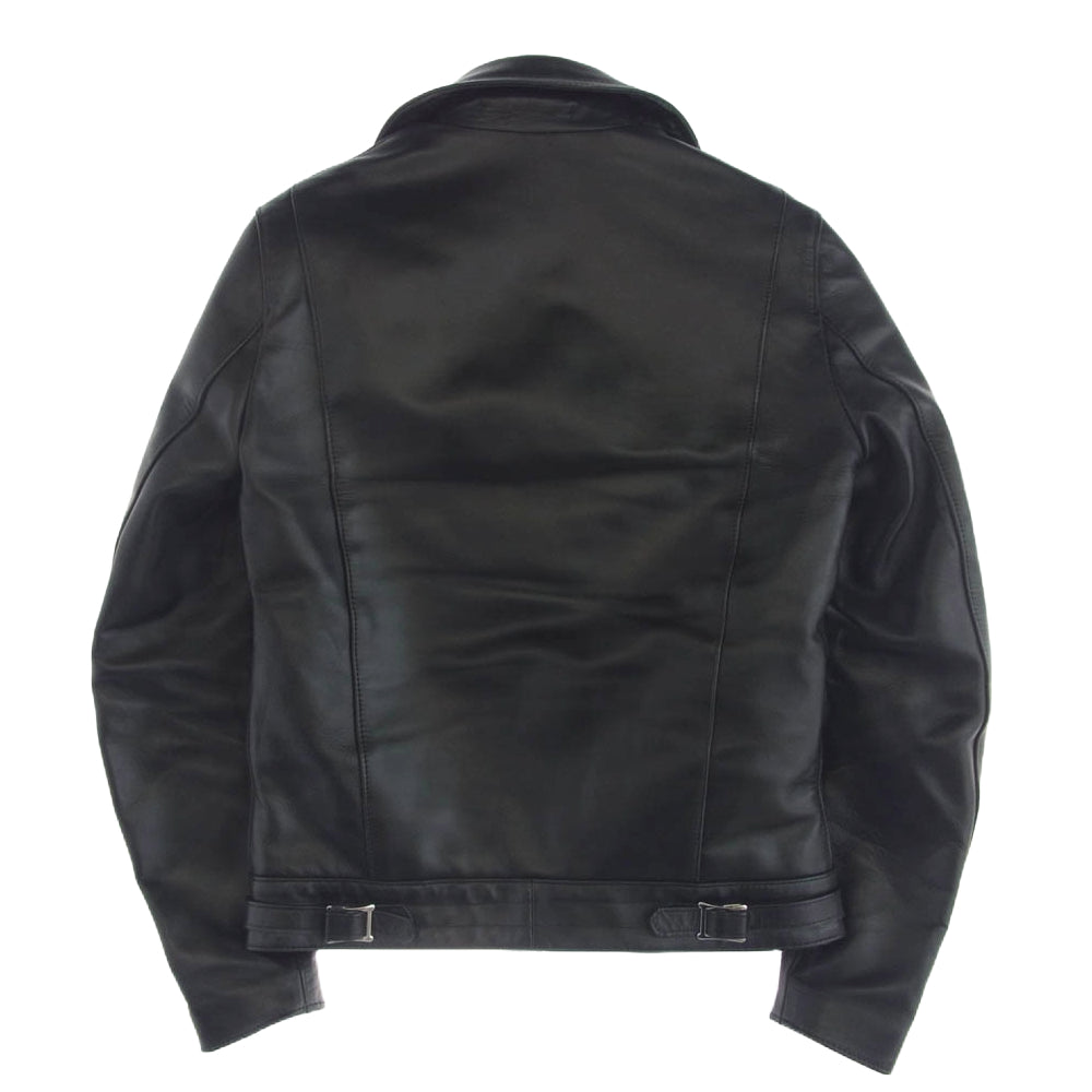 Lewis Leathers ルイスレザー 441T CYCLONE TIGHT FIT サイクロン タイトフィット レザー ダブルライダース ジャケット ブラック系 38【中古】