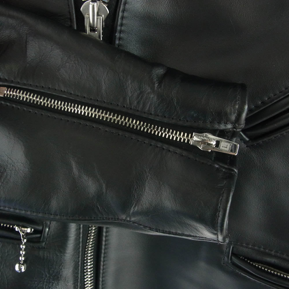 Lewis Leathers ルイスレザー 441T CYCLONE TIGHT FIT サイクロン タイトフィット レザー ダブルライダース ジャケット ブラック系 38【中古】