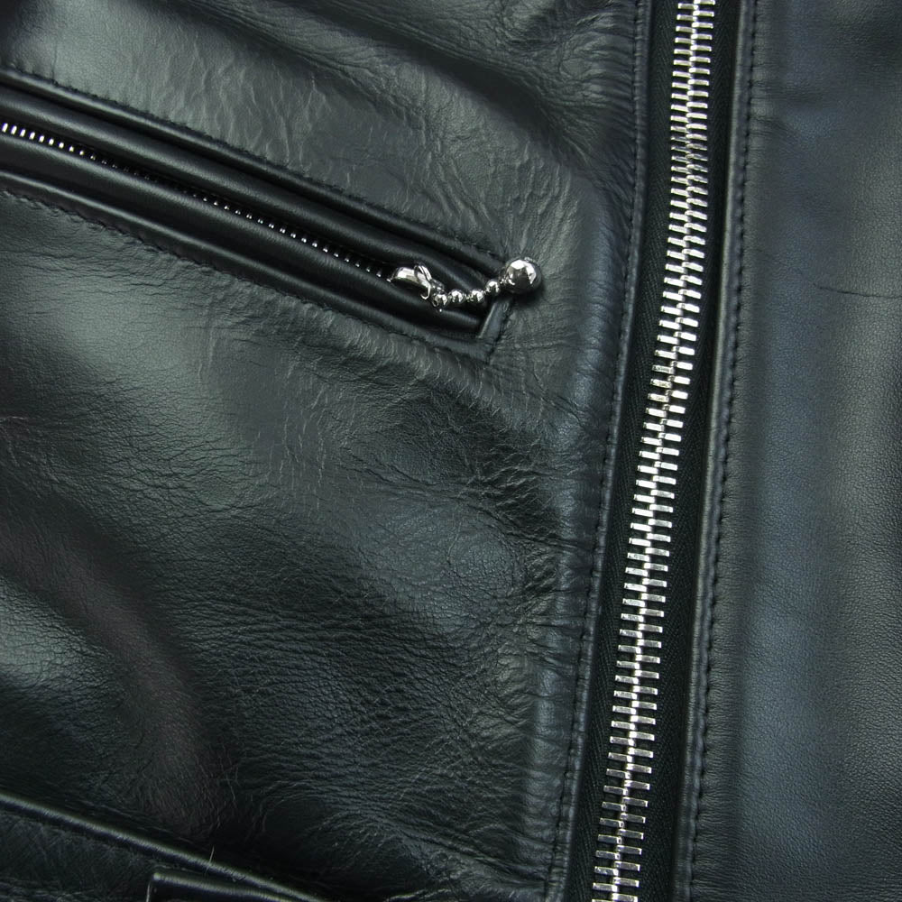 Lewis Leathers ルイスレザー 441T CYCLONE TIGHT FIT サイクロン タイトフィット レザー ダブルライダース ジャケット ブラック系 38【中古】