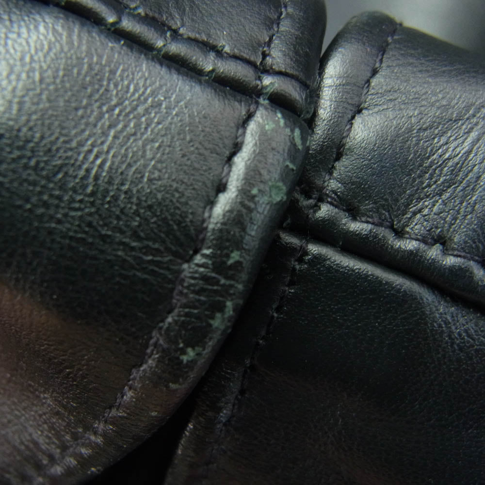 Lewis Leathers ルイスレザー 441T CYCLONE TIGHT FIT サイクロン タイトフィット レザー ダブルライダース ジャケット ブラック系 38【中古】