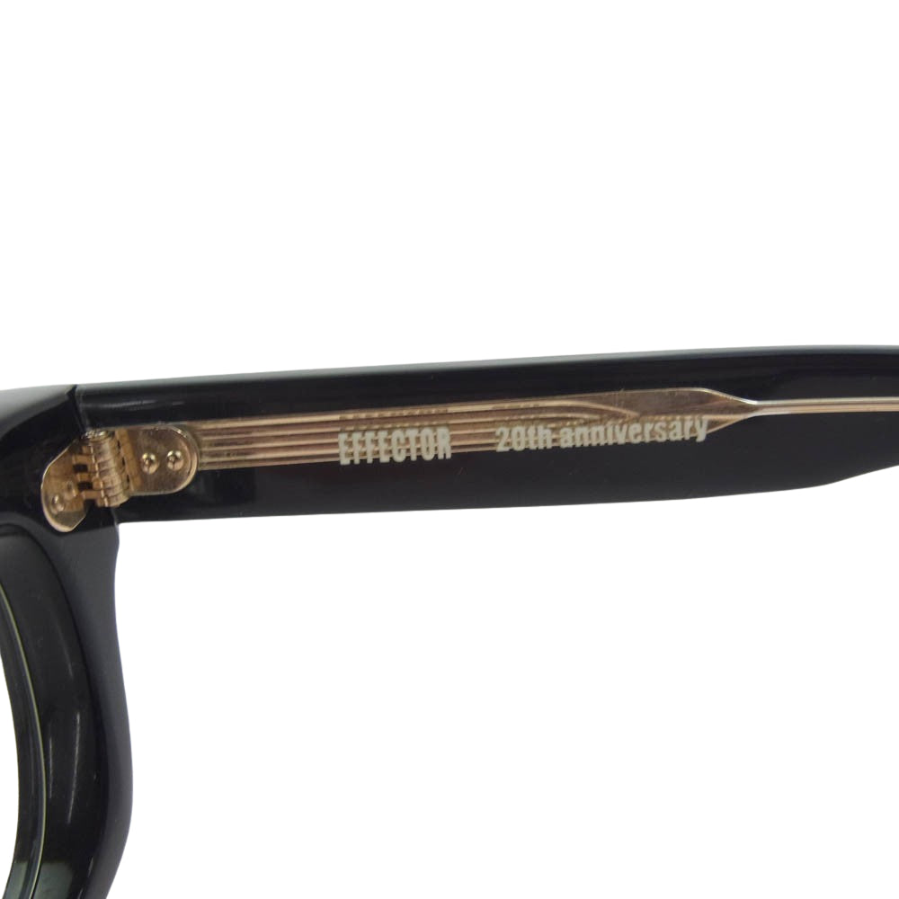 EFFECTOR エフェクター MUNAKATA FULL UP 20th Anniversary Model 20周年 ムナカタ サングラス 眼鏡 アイウェア ブラック系【美品】【中古】