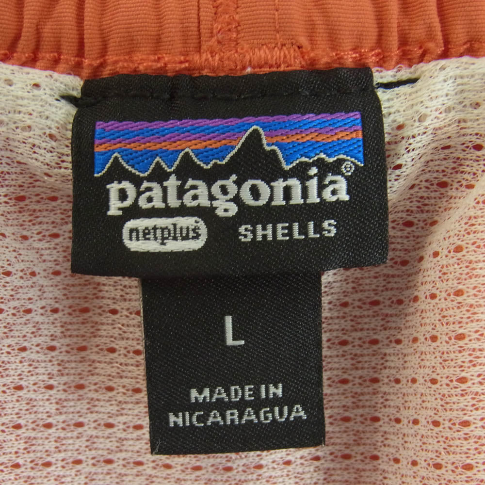 patagonia パタゴニア 57022 BAGGIES SHORTS 5 バギーズ ショーツ ５インチ ショート パンツ オレンジ系 L【中古】