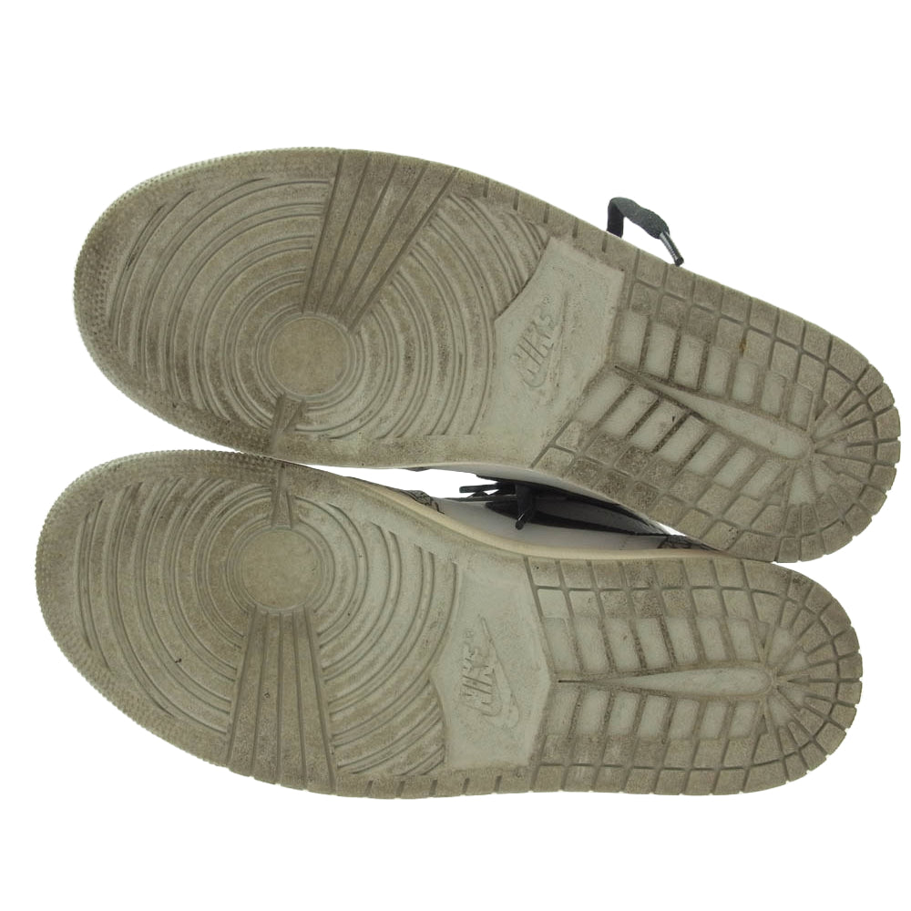 NIKE ナイキ DZ5485-052 Air Jordan 1 High OG White Cement/Safari エアジョーダン1 ハイ OG ホワイトセメント/サファリ スニーカー マルチカラー系 27.5cm【中古】