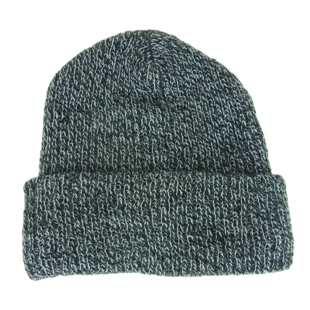 GLADHAND & Co. グラッドハンド ロゴ ニット キャップ 帽子 アクリル アメリカ製 グレー系【美品】【中古】