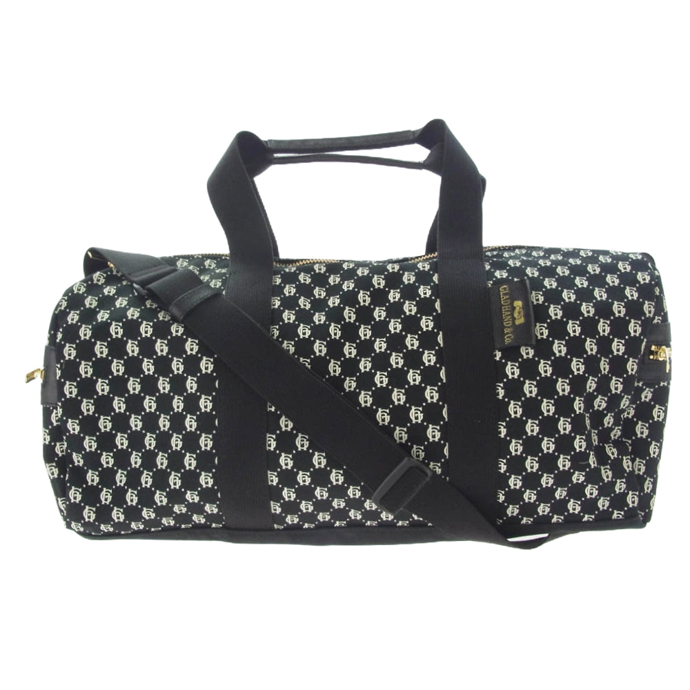 GLADHAND & Co. グラッドハンド × SPEAKEASY スピークイージー 総柄 ボストン バッグ ブラック系【極上美品】【中古】