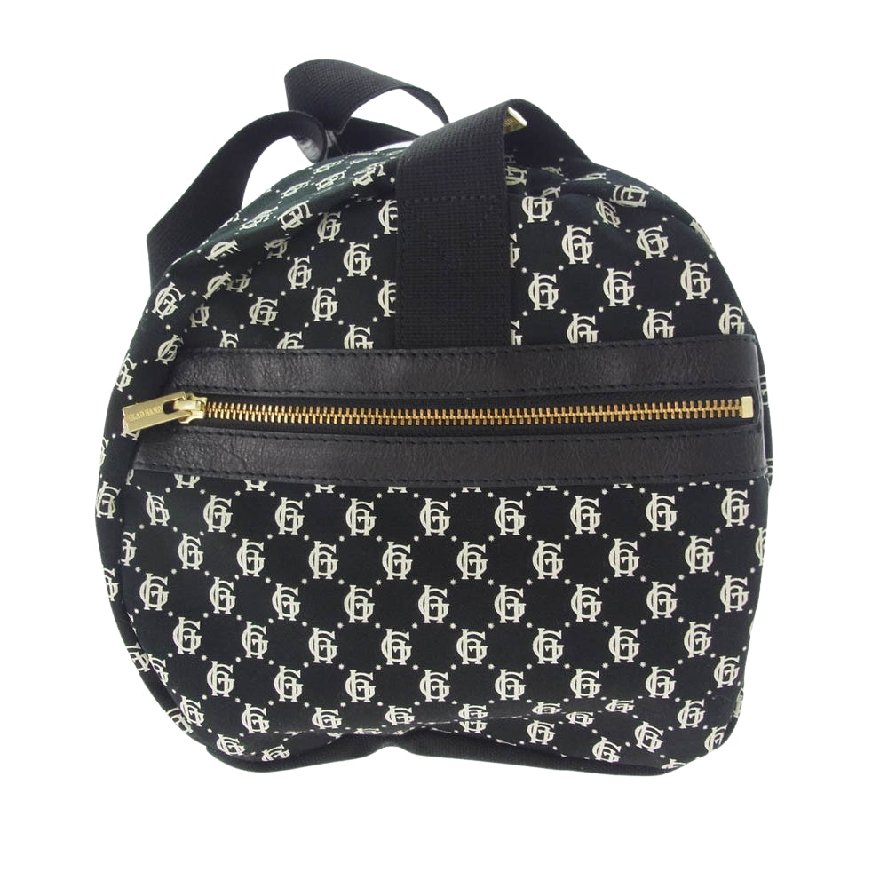 極美品 GLADHAND スピークイージーモノグラム総柄 ドラムバッグ ブラック GLADHAND & Co. グラッドハンド × SPEAKEASY スピークイージー