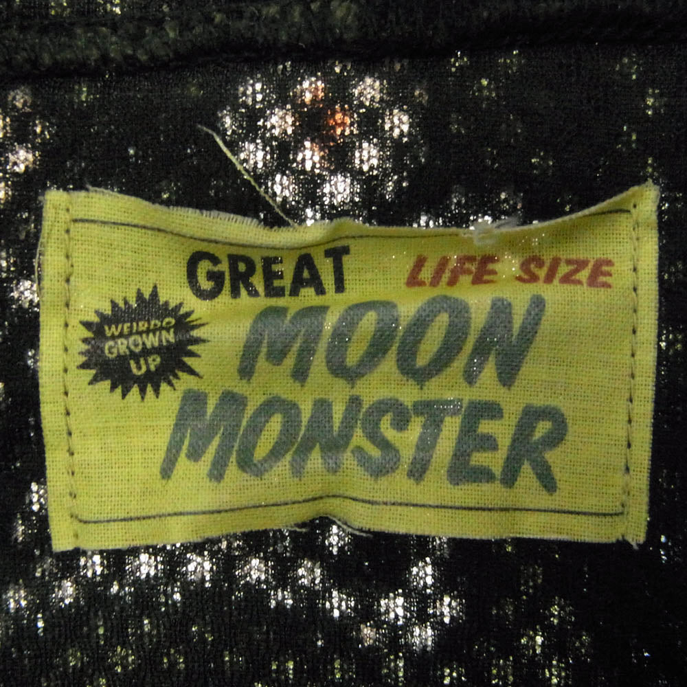 WEIRDO ウィアード WRD-22-AW-09 GREAT MOON MONSTER ムーン モンスター ボア フリース フーディ パーカー ブラック系 グリーン系 XXL【美品】【中古】