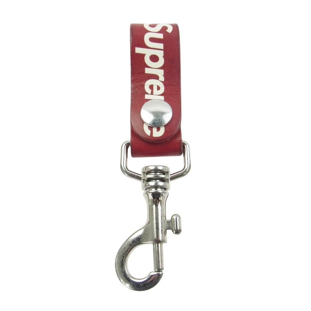 Supreme シュプリーム 21SS Leather Key Loop レザー キーループ ベルトループ キーホルダー レッド系【中古】