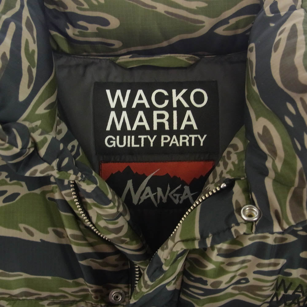 WACKO MARIA ワコマリア 20AW × NANGA ナンガ TIGERCAMO DOWN JACKET タイガー カモ ダウン ジャケット マルチカラー系【中古】
