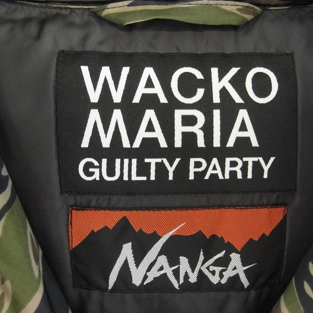 WACKO MARIA ワコマリア 20AW × NANGA ナンガ TIGERCAMO DOWN JACKET タイガー カモ ダウン ジャケット マルチカラー系【中古】