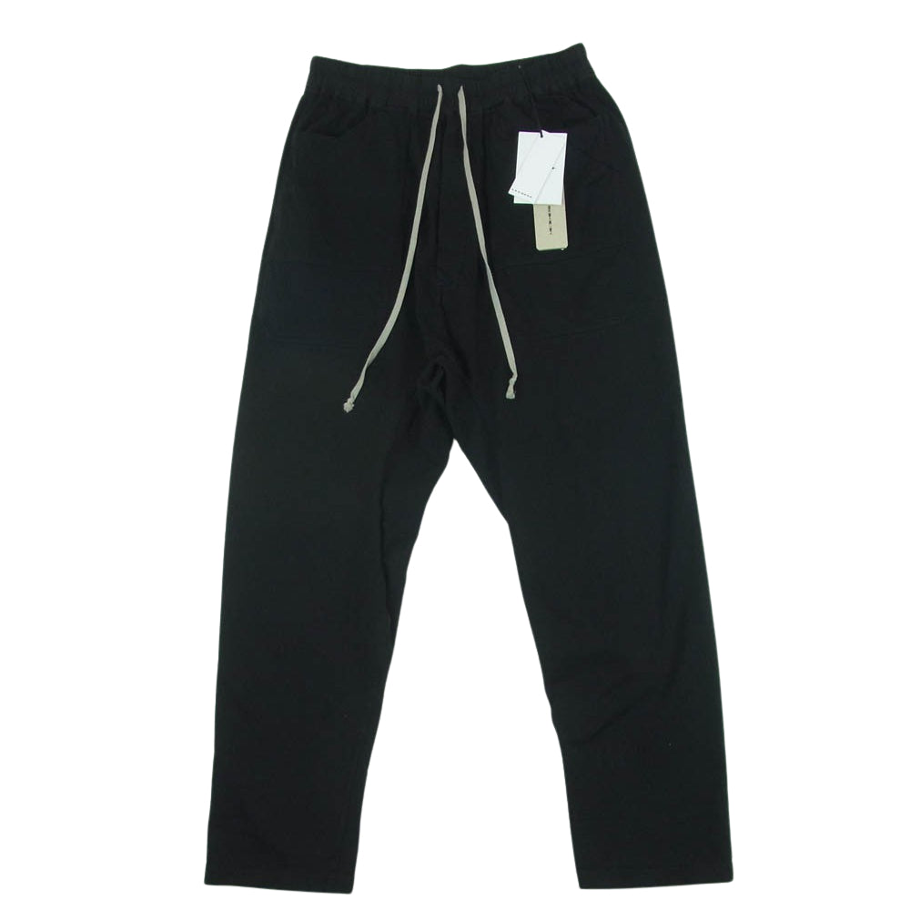 Rick Owens リックオウエンス DU02D2370-RIG DRKSHDW ダークシャドウ CLASSIC CARGO DREAWSTRING ドローストリング スウェット カーゴ サルエル パンツ ブラック系 S【中古】