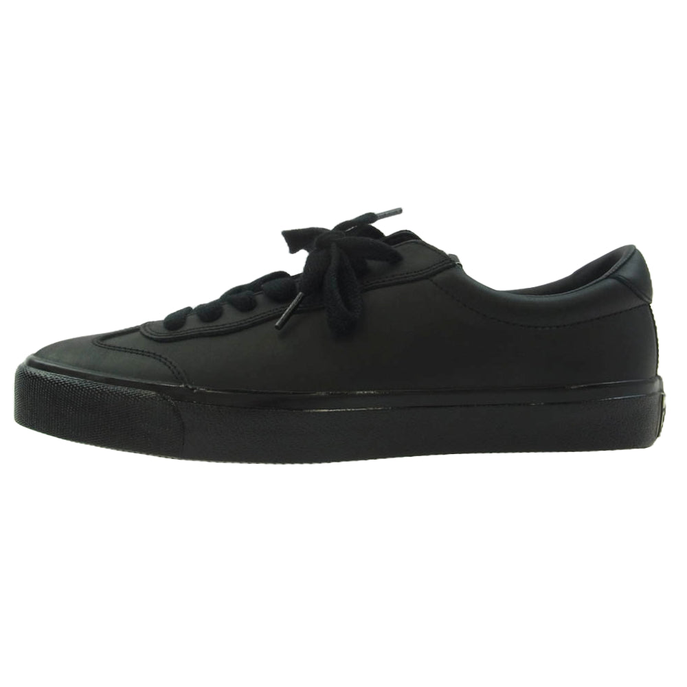 ラストリゾートエービー VM004-Milic Waxed Leather クリスミリック ワックスレザー ローカット スニーカー ブラック系 28.5cm【新古品】【未使用】【中古】