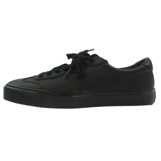 ラストリゾートエービー VM004-Milic Waxed Leather クリスミリック ワックスレザー ローカット スニーカー ブラック系 28.5cm【新古品】【未使用】【中古】