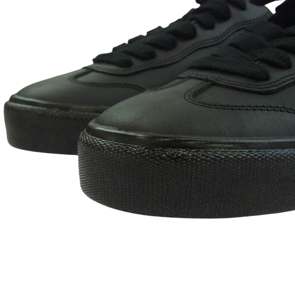 ラストリゾートエービー VM004-Milic Waxed Leather クリスミリック ワックスレザー ローカット スニーカー ブラック系 28.5cm【新古品】【未使用】【中古】