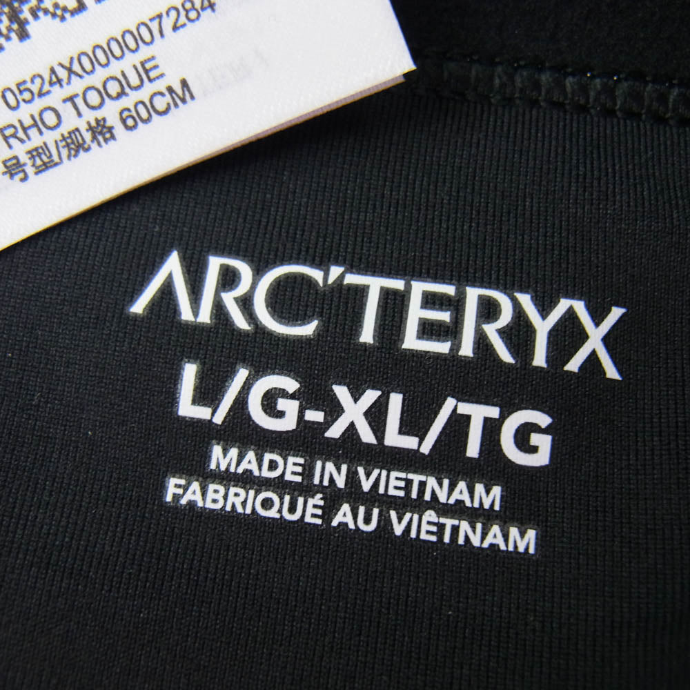 ARC'TERYX アークテリクス X000007284 Rho Toque ロートーク 二重ヘム キャップ 帽子 ブラック系 L XL【新古品】【未使用】【中古】