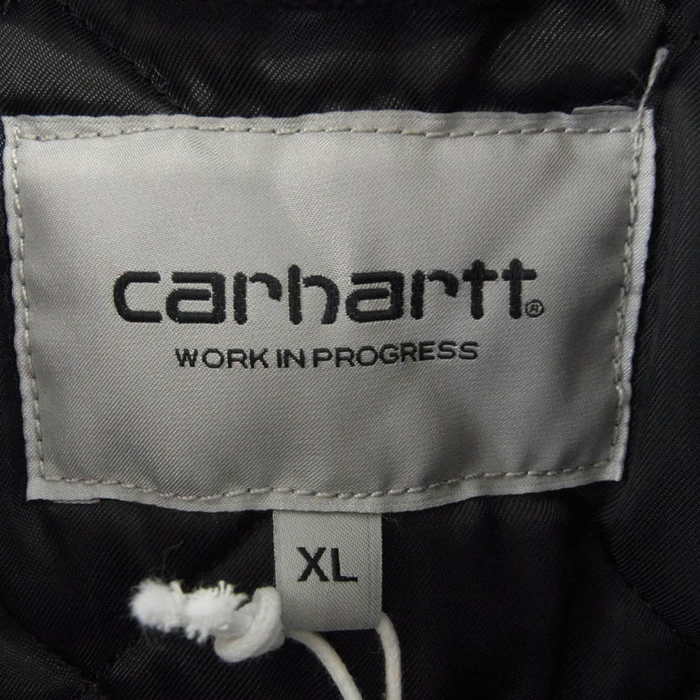 Carhartt カーハート I027358 11-18-1853-095-19-22 OG DETROIT JACKET 12oz ダックキャンバス生地 裏地キルトライナー デトロイト ワーク ジャケット ブラック系 XL【中古】