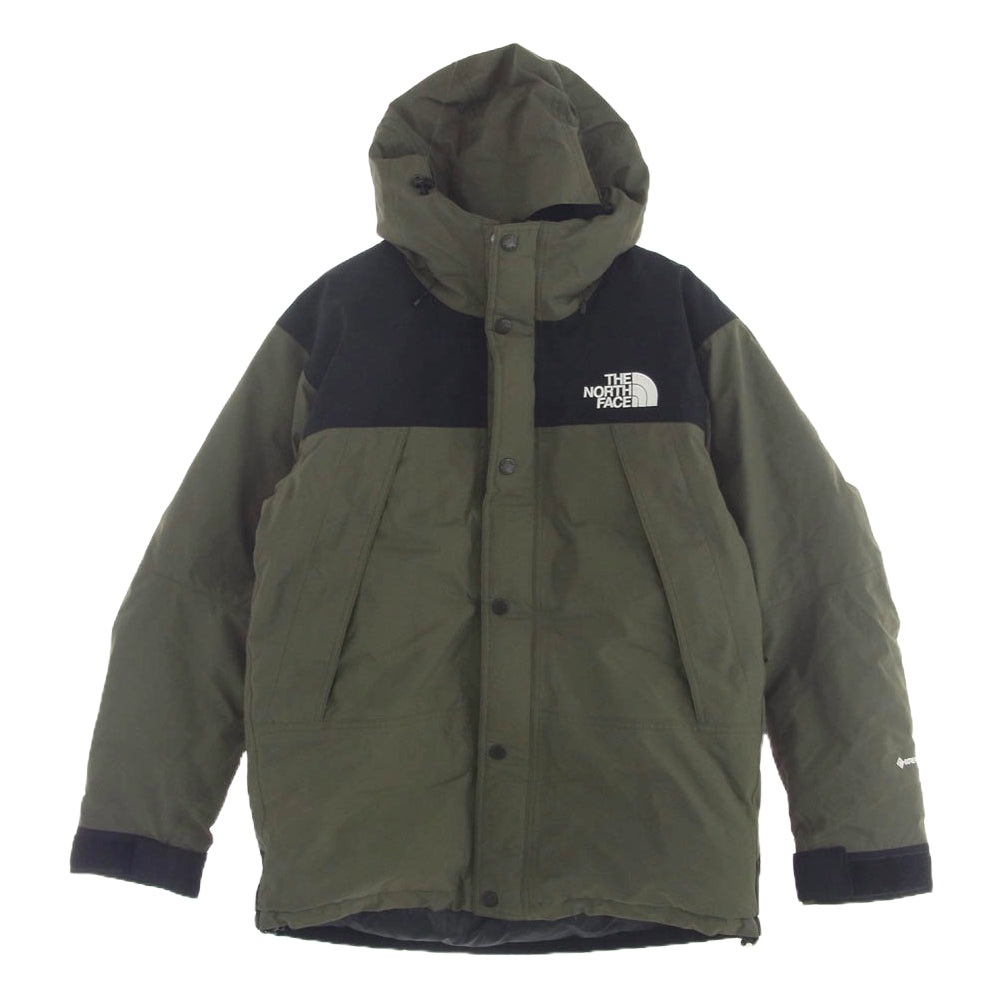 THE NORTH FACE ノースフェイス ND91930 Mountain Down Jacket マウンテン ダウン ジャケット ニュートープ モスグリーン系 ブラック系 L【中古】