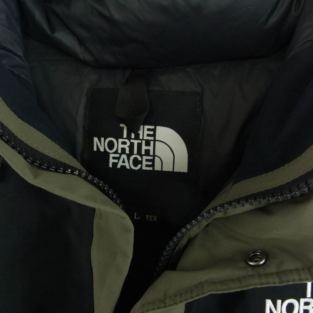 THE NORTH FACE ノースフェイス ND91930 Mountain Down Jacket マウンテン ダウン ジャケット ニュートープ モスグリーン系 ブラック系 L【中古】