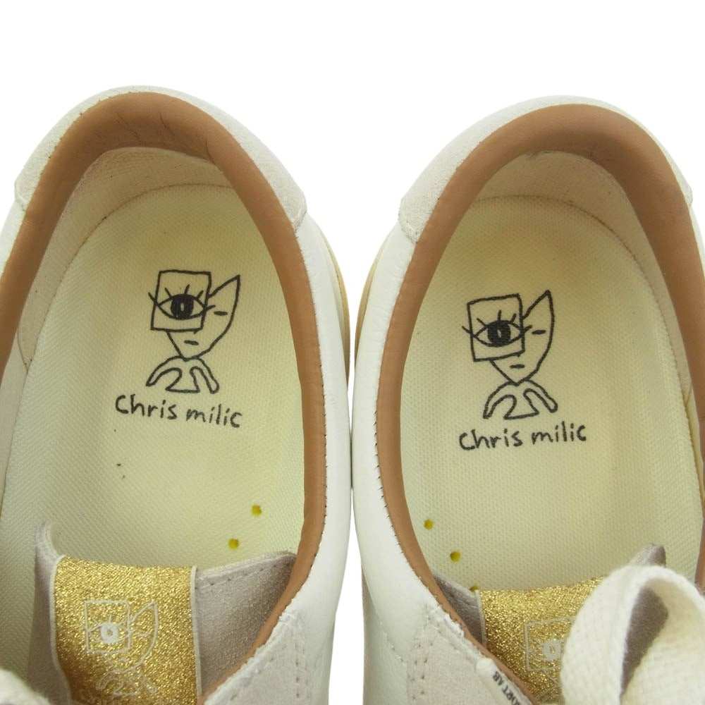 ラストリゾート エービー VM004 Millic レザー スエード スニーカー ホワイト系 29cm【中古】