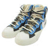NIKE ナイキ BV0072-001 × sacai サカイ BLAZER MID BLACK  BLUE ブレーザー ミッド ブラック ブルー スニーカー ブラック系 ホワイト系 ブルー系 30cm【中古】