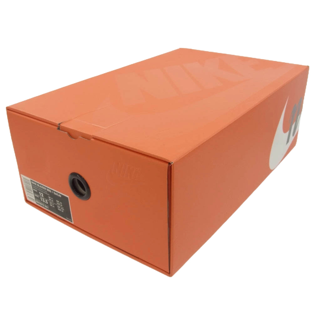 NIKE ナイキ BV0072-001 × sacai サカイ BLAZER MID BLACK  BLUE ブレーザー ミッド ブラック ブルー スニーカー ブラック系 ホワイト系 ブルー系 30cm【中古】