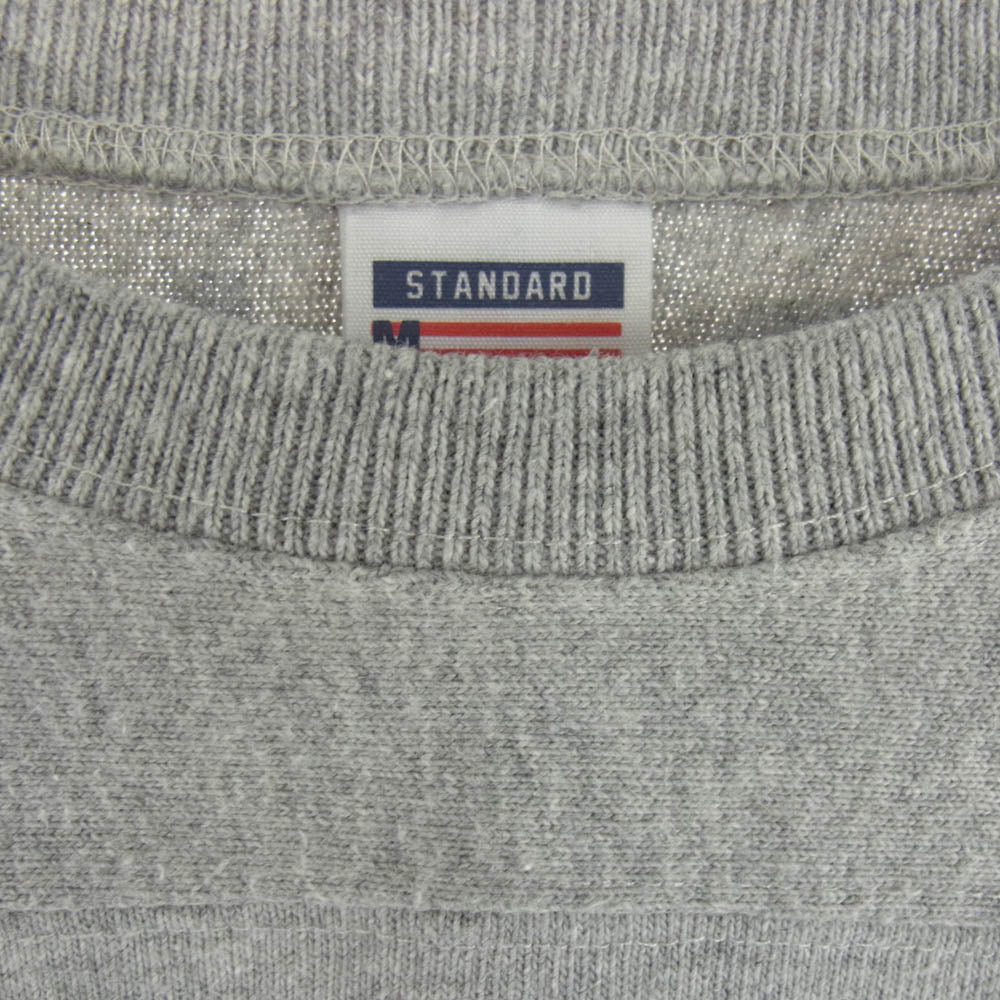 STANDARD CALIFORNIA スタンダードカリフォルニア フットボール ロゴ 7分丈  Tシャツ グレー系 M【中古】