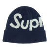 Supreme シュプリーム Big Logo Beanie ビッグ ロゴ ニット キャップ ネイビー系【中古】