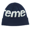 Supreme シュプリーム Big Logo Beanie ビッグ ロゴ ニット キャップ ネイビー系【中古】