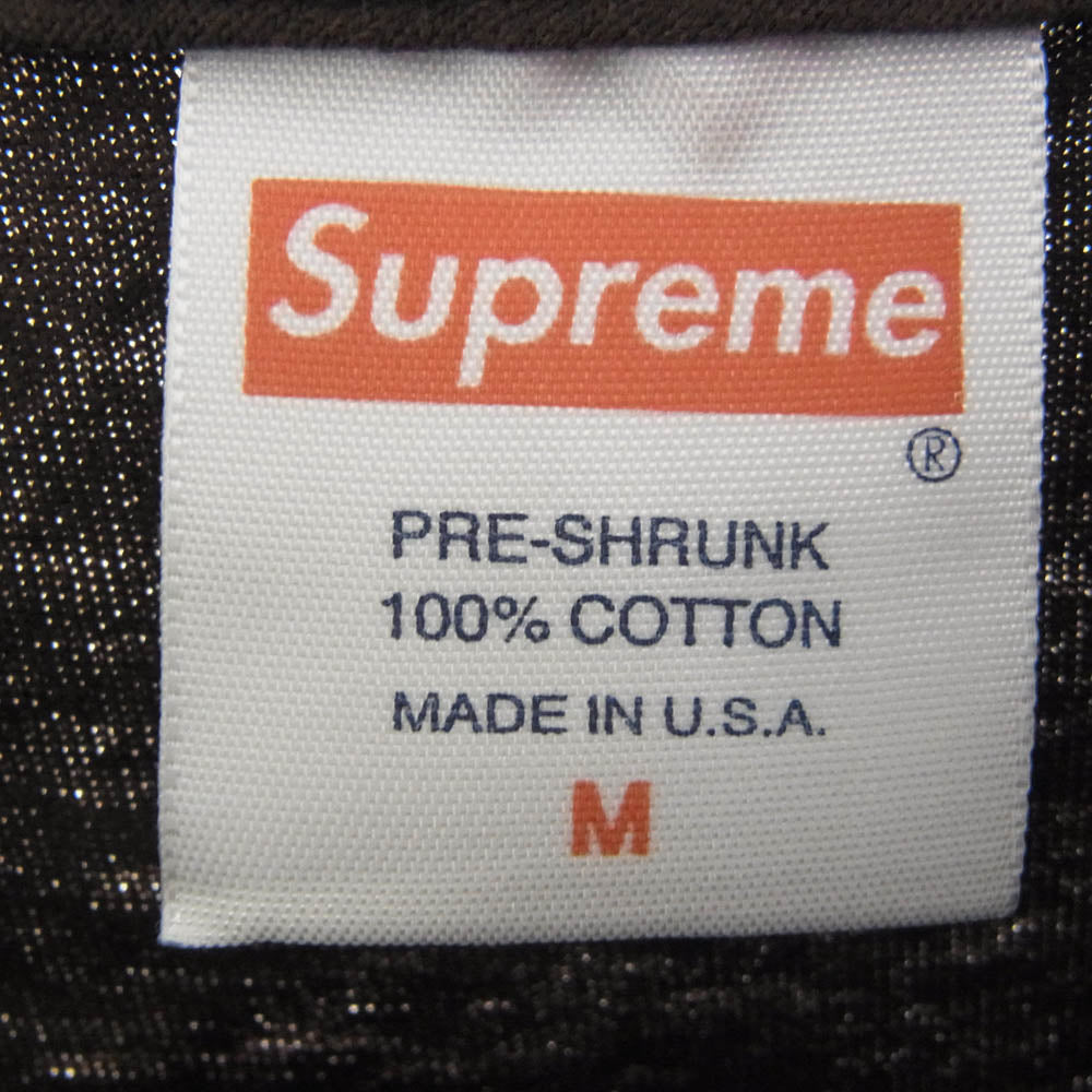 Supreme シュプリーム 12AW Black Moses Tee ブラック モーゼス プリント 半袖 Tシャツ ブラウン系 M【中古】