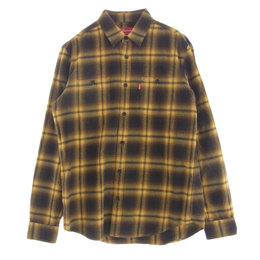 Supreme シュプリーム Hombre Plaid Flannel Shirt オンブレチェック フランネル 長袖 シャツ マルチカラー系 M【中古】