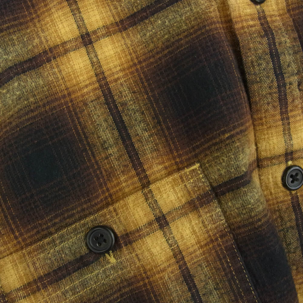 Supreme シュプリーム Hombre Plaid Flannel Shirt オンブレチェック フランネル 長袖 シャツ マルチカラー系 M【中古】